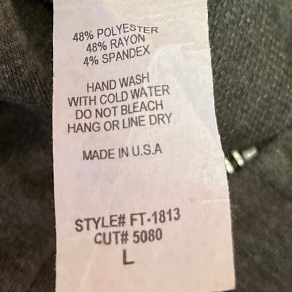 Freeloader Green Long Sleeve Full Zip Hoodie Hooded Sweatshirt Sweater Top Sz L - Picture 4 of 4